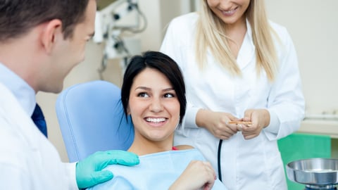 Patient with Dentist